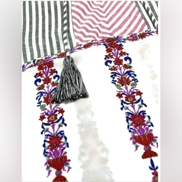 Sundance Laisella Embroidered Maxi Kaftan Dress long sleeve - Picture 2 of 15